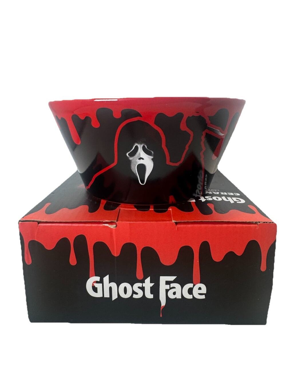 Ghost Face Ceramic Bowl Scream Horror Movie Collectible 6” Halloween 2025
